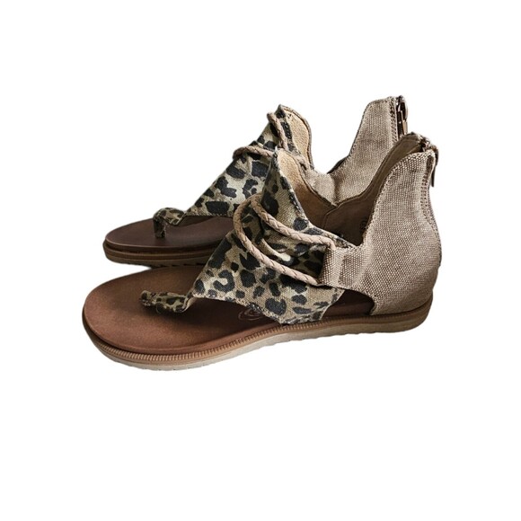 VERY G Gladiator Sandals Women's Size 8 Leopard Animal Print - Picture 3 of 5